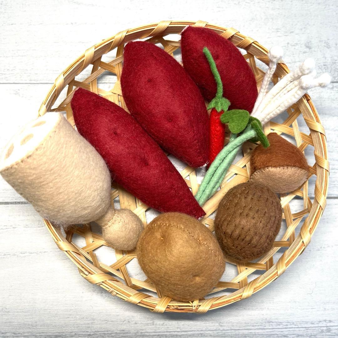 あや。フェルト　フルーツ カラフル いっぱ〜い お野菜もりもり　 食育