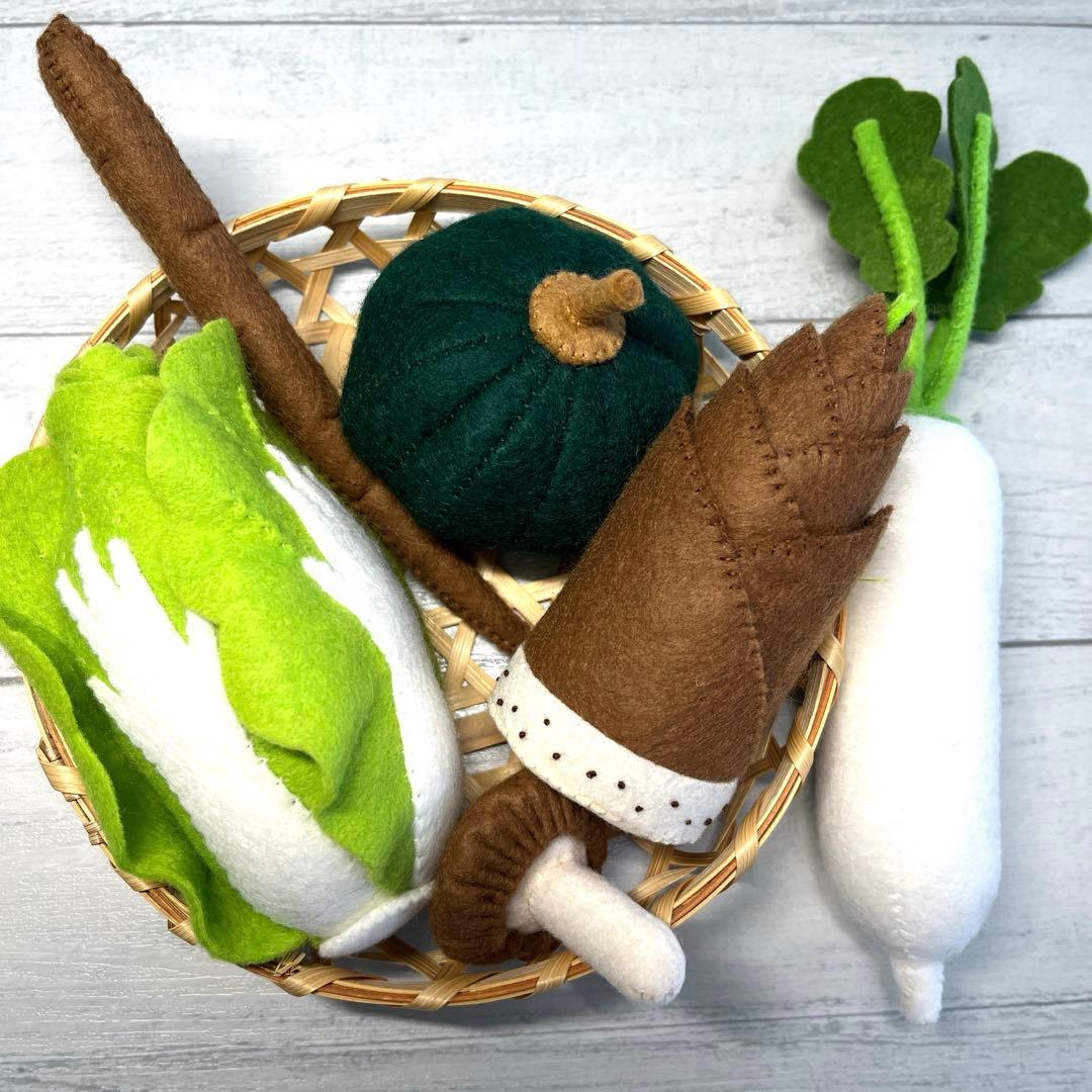 あや。フェルト　フルーツ カラフル いっぱ〜い お野菜もりもり　 食育