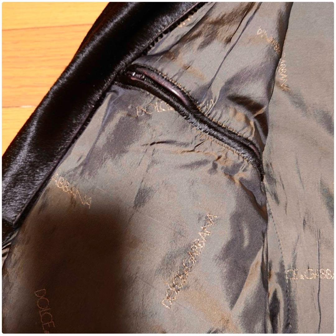 【本日最終超大特価‼︎】90S ドルチェ&ガッバーナ ハラコレザーチェスターコート