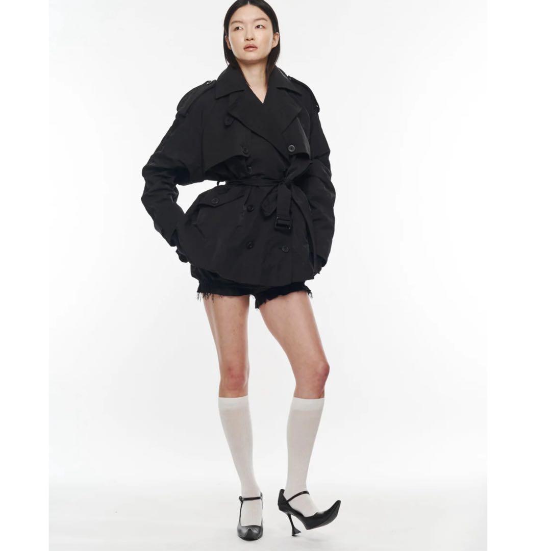 POOLDE Contoured Mini TrenchブラックFサイズ新品