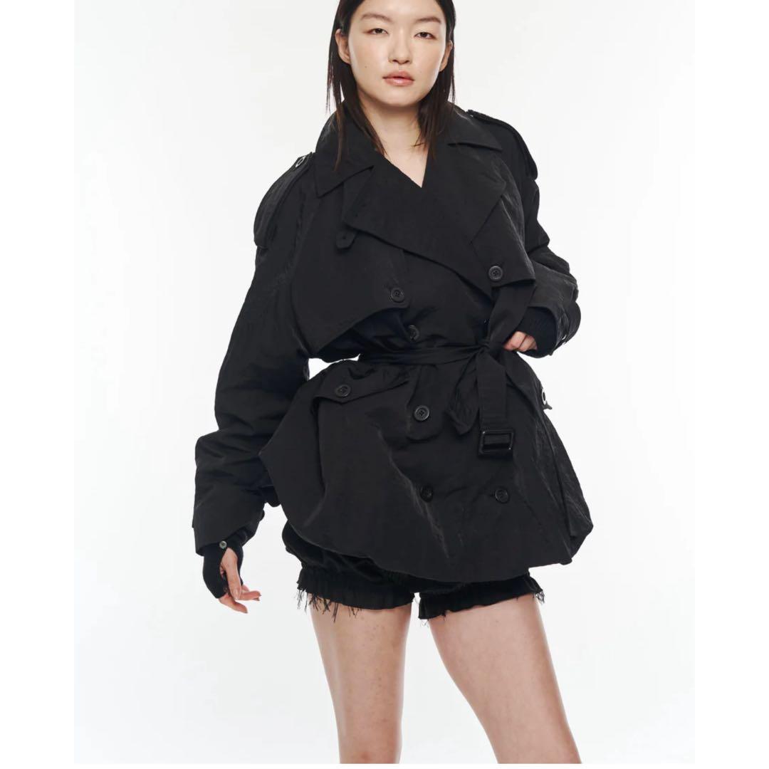 POOLDE Contoured Mini TrenchブラックFサイズ新品