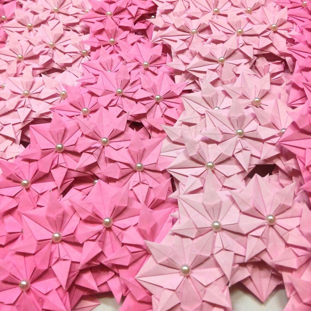 Miyuki専用 折り紙ミニリース 85個 ハンドメイド