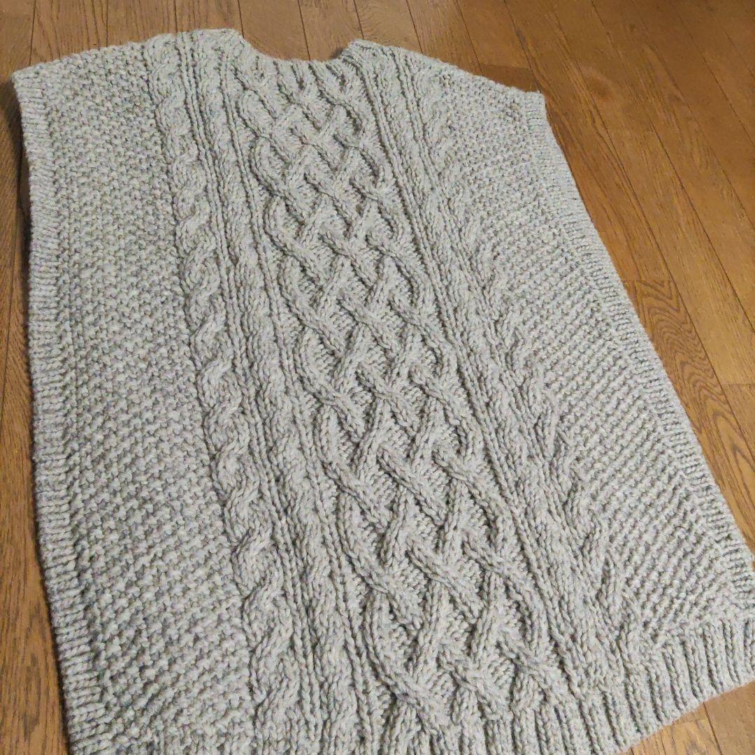 NESTROBEペルーハンドニットベスト アラン鹿の子