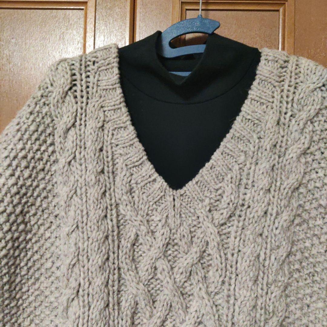 NESTROBEペルーハンドニットベスト アラン鹿の子