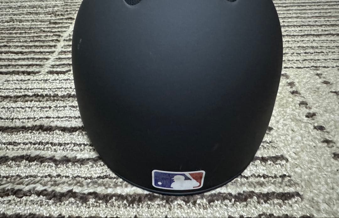 ミズノ硬式用 つば付きキャッチャーヘルメット L つや消しブラック