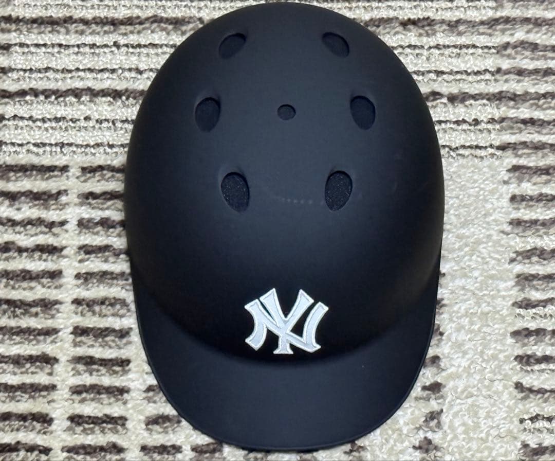 ミズノ硬式用 つば付きキャッチャーヘルメット L つや消しブラック