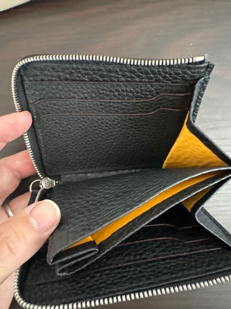 【極美品】GANZO フレンチカーフ Lファスナー二つ折り財布