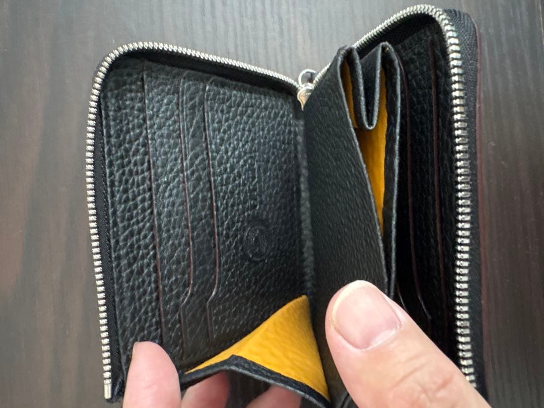 【極美品】GANZO フレンチカーフ Lファスナー二つ折り財布