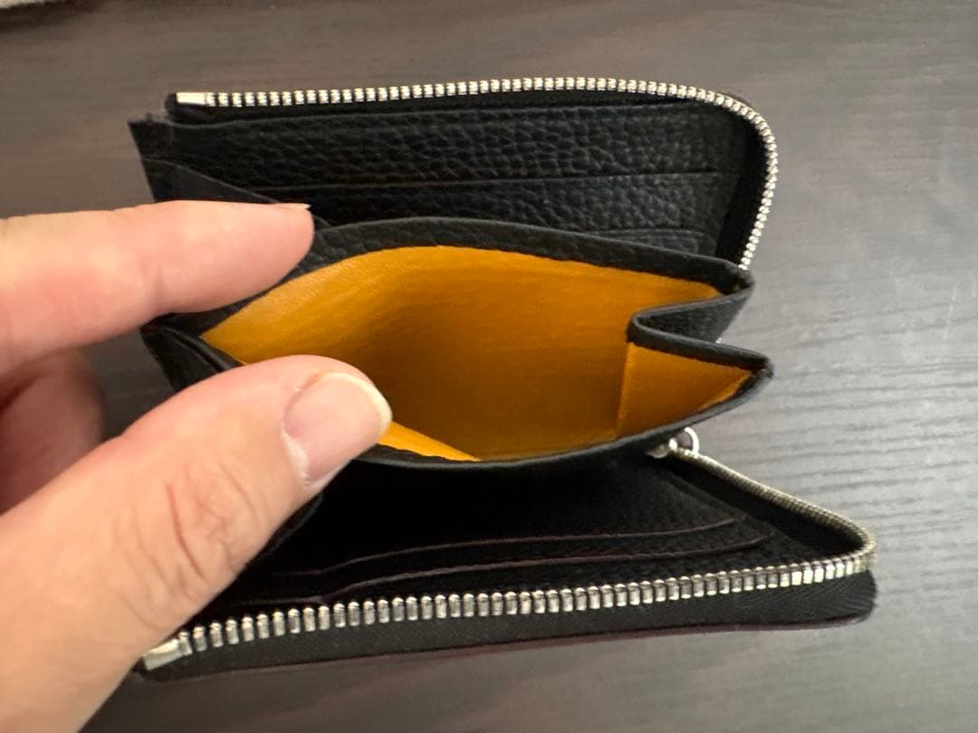 【極美品】GANZO フレンチカーフ Lファスナー二つ折り財布