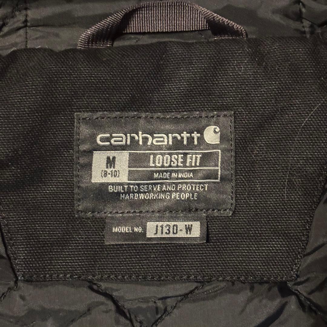 【カーハート】アクティブジャケット　黒 レディースS ~M相当　美品　i
