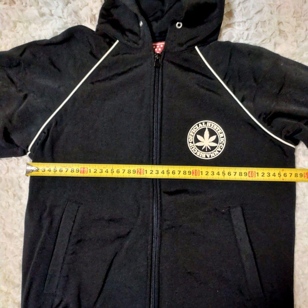 HYSTERIC GLAMOUR ブラック フルジップパーカー