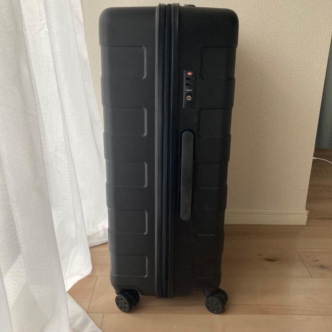 無印良品 キャリーケース G7AA064 大型 87L 黒 TSAロック 鍵付き