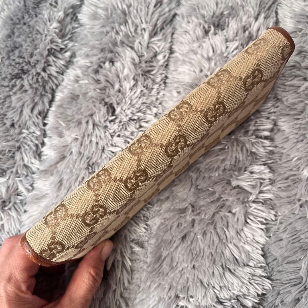 良品✨GUCCI L字ファスナー　GGキャンバス 長財布　メンズ　レディース