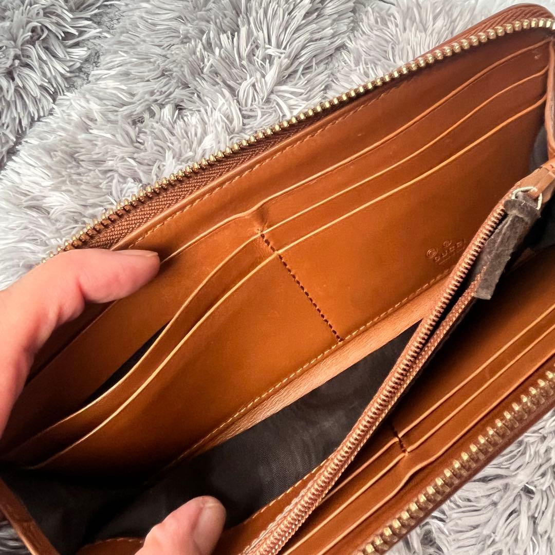 良品✨GUCCI L字ファスナー　GGキャンバス 長財布　メンズ　レディース