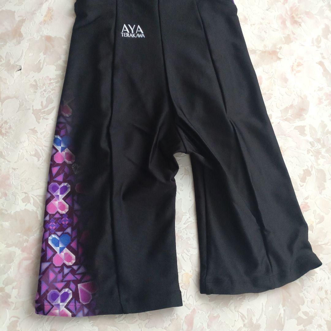 M 新品 MIZUNO 寺川綾 StrokeONE パッド付 練習水着 紫×黒