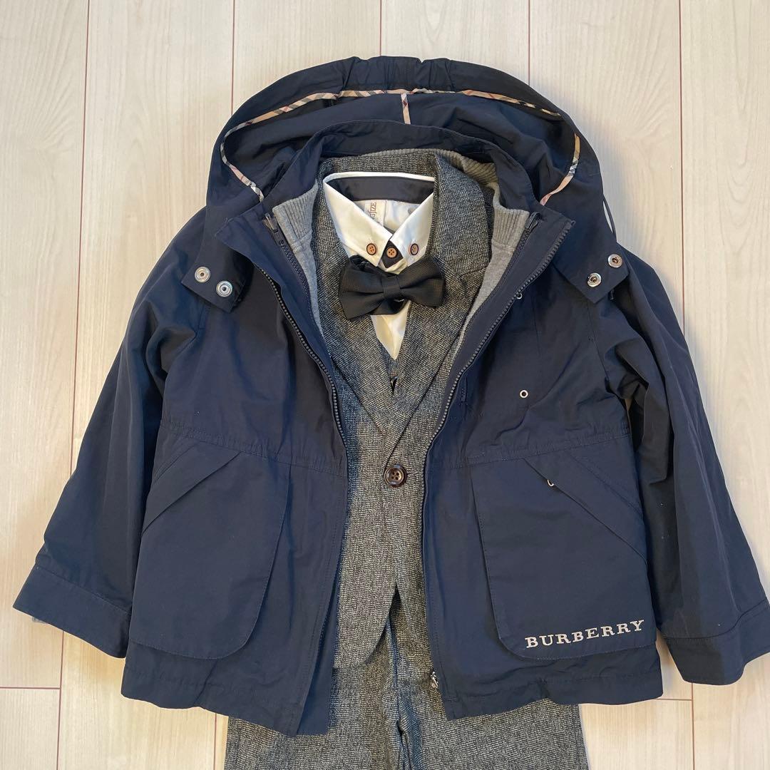 バーバリー　3WAYナイロンジャンパー　スーツ　 フォーマル　発表会　入学　卒園
