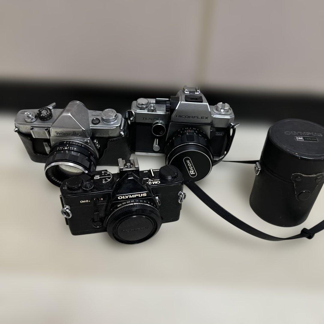 Ricoh TLS401 & Olympus OM-2n 一眼レフカメラセット
