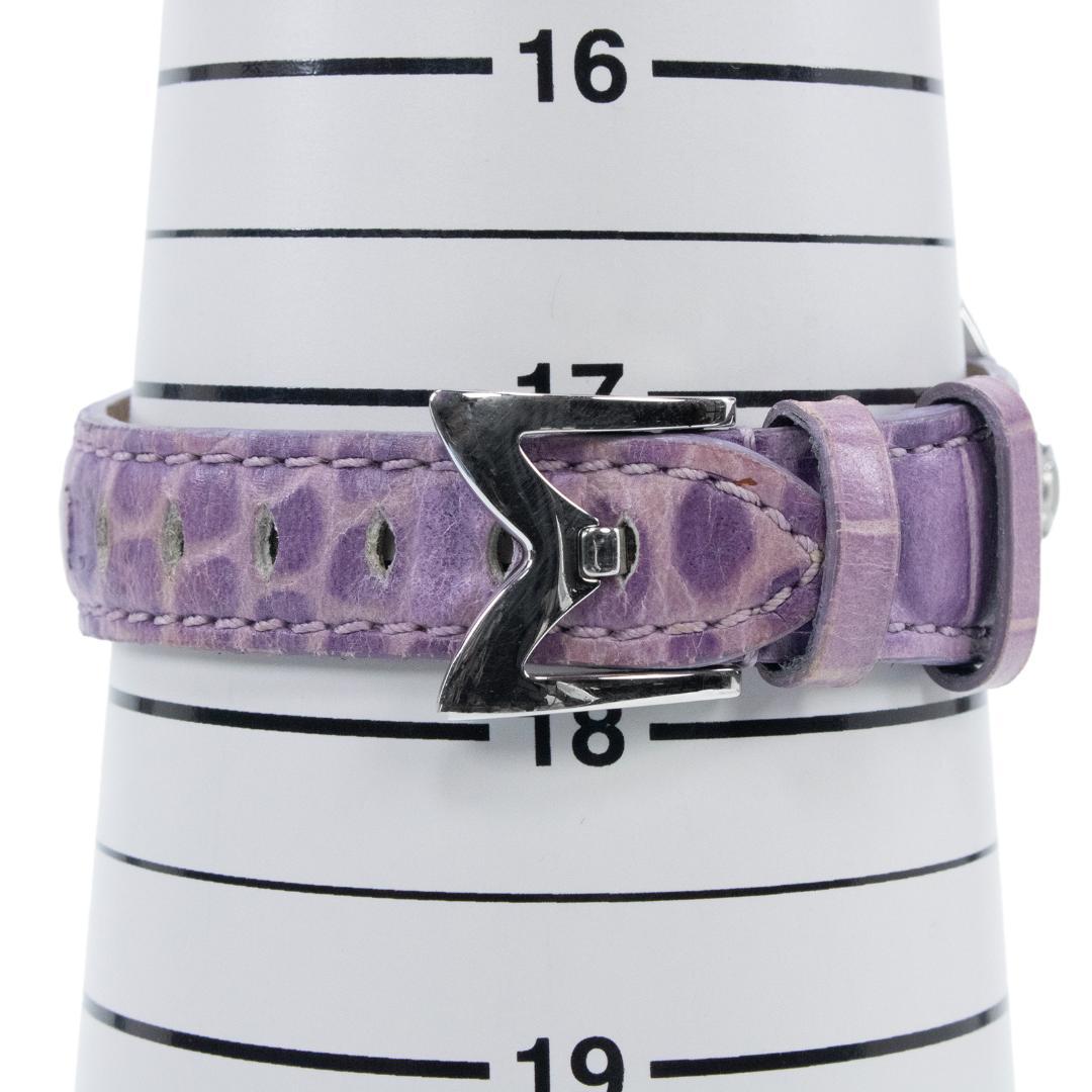 ガガミラノ 腕時計 レディース マヌアーレ40mm 白 薄紫色 シェル盤 ロゴ