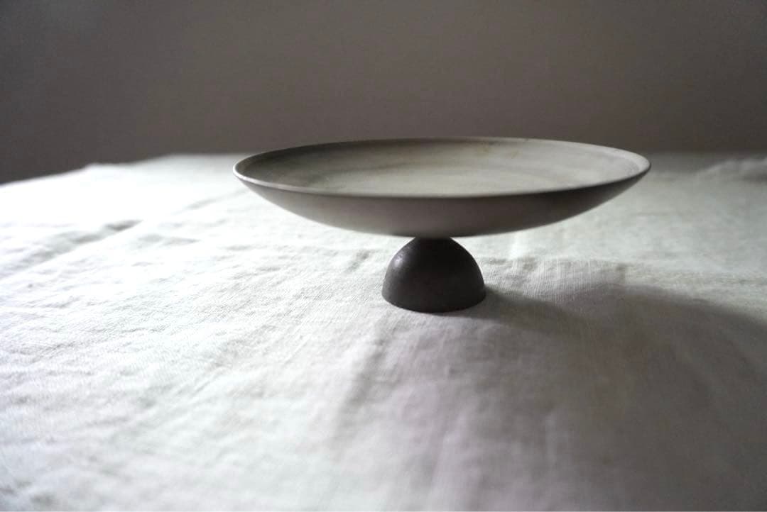 鮫島陽_ 舟Boat 13cm×5cm 脚付き皿　コンポート皿　小