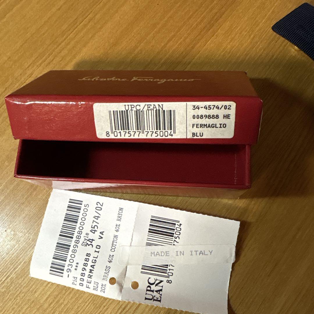 フェラガモ Salvatore Ferragamo バレッタ ダークネイビー