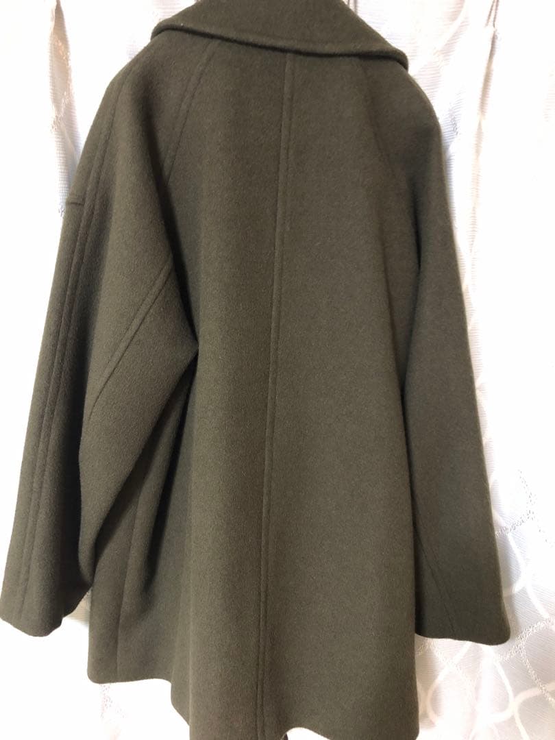 ウールアンゴラバルカラーミドルコート