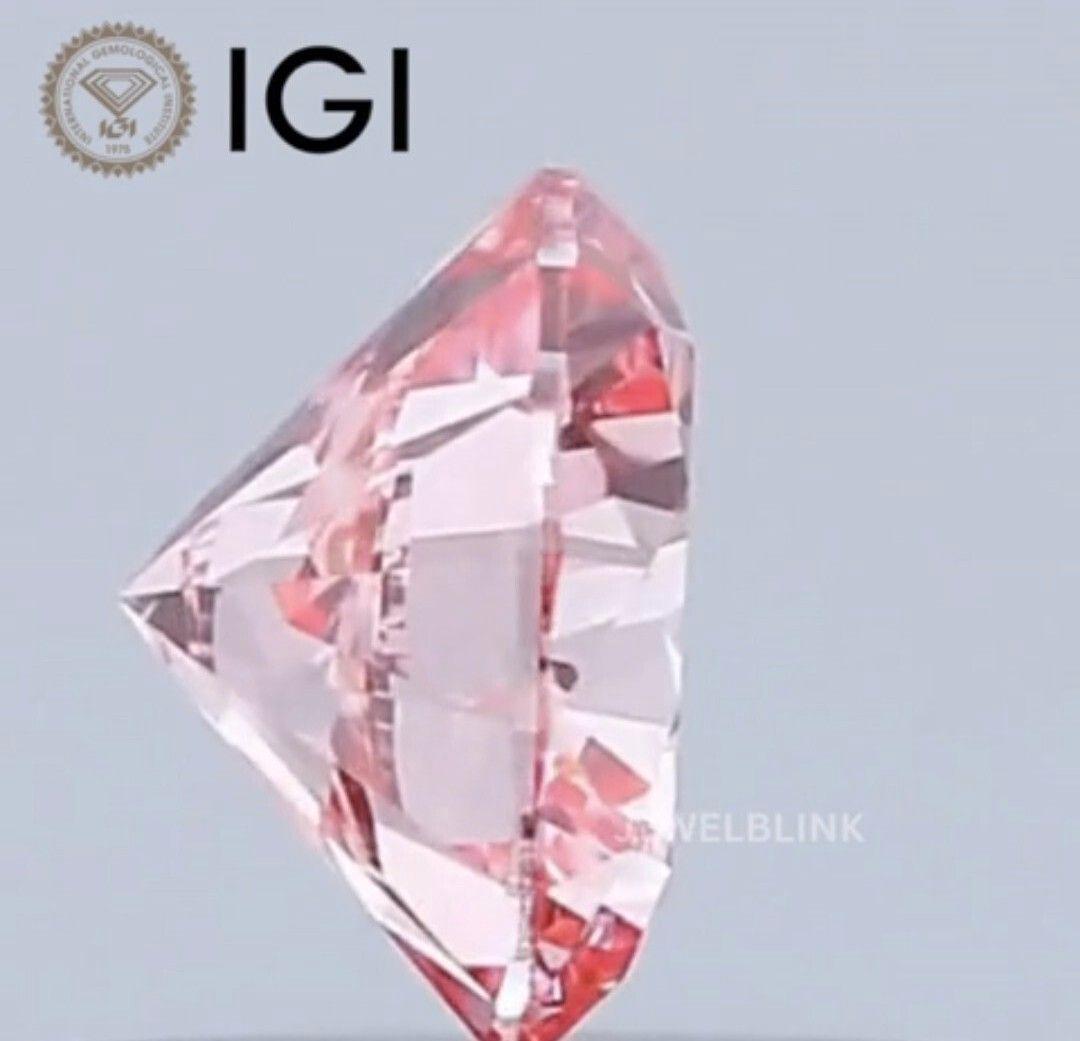 新品未使用品☆ラボグロウンピンクダイヤ☆Ptネックレス☆0.410ct☆VS−1