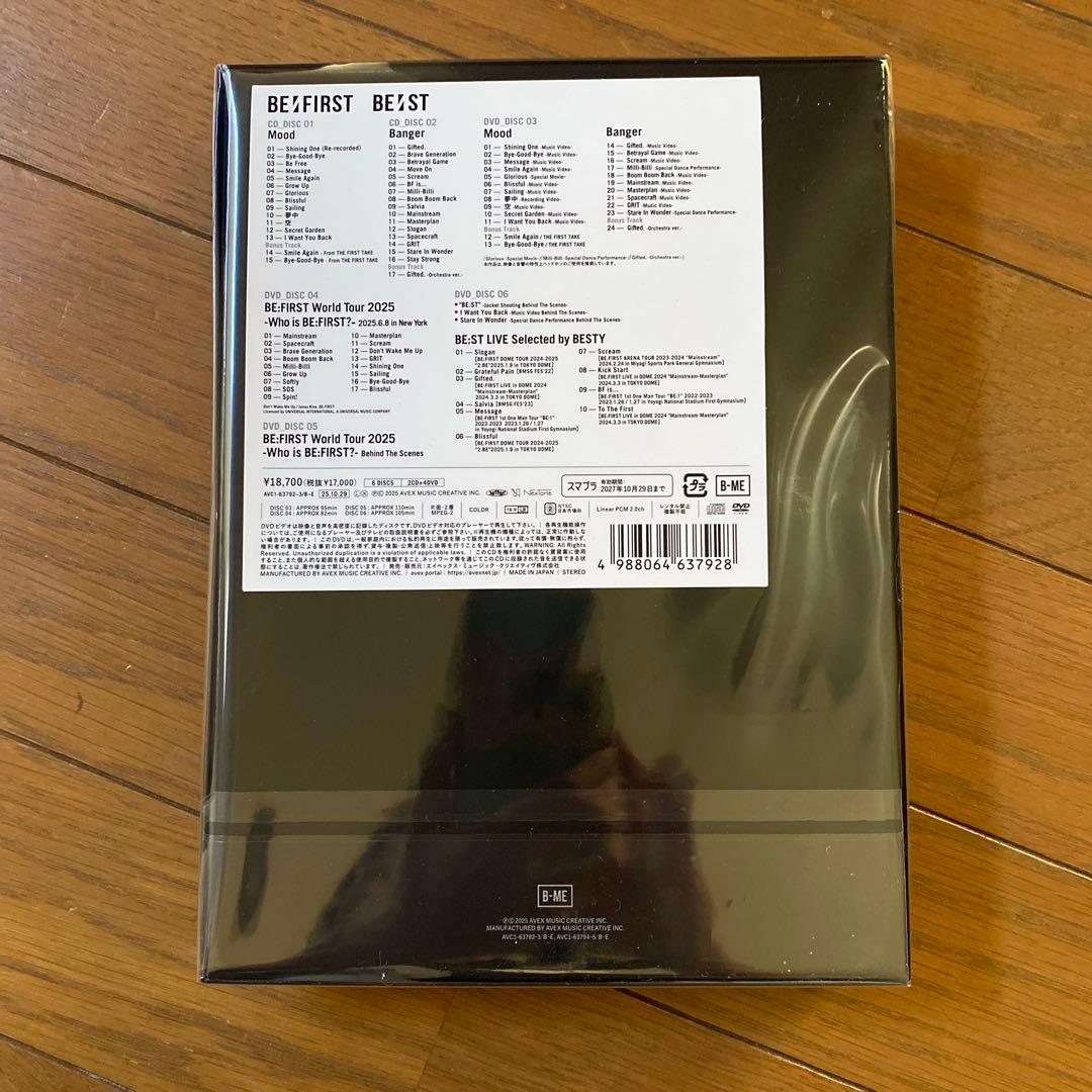 BE:FIRST BE:ST BMSG 限定版　2CD/4DVD セット