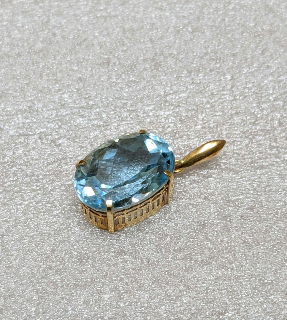 ブルートパーズ ペンダントトップ