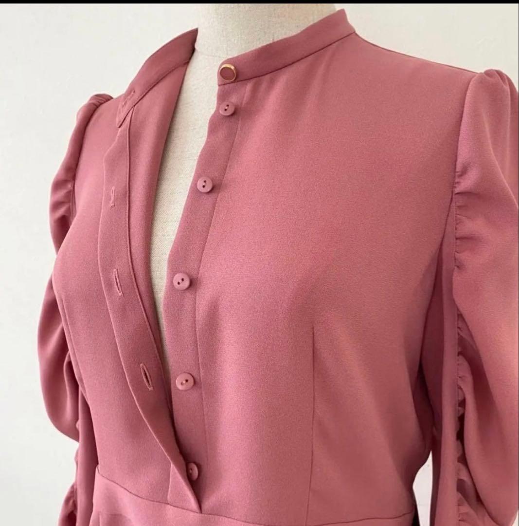 ANAYI アムンゼンベルト付 切り替え ワンピース サイズ34