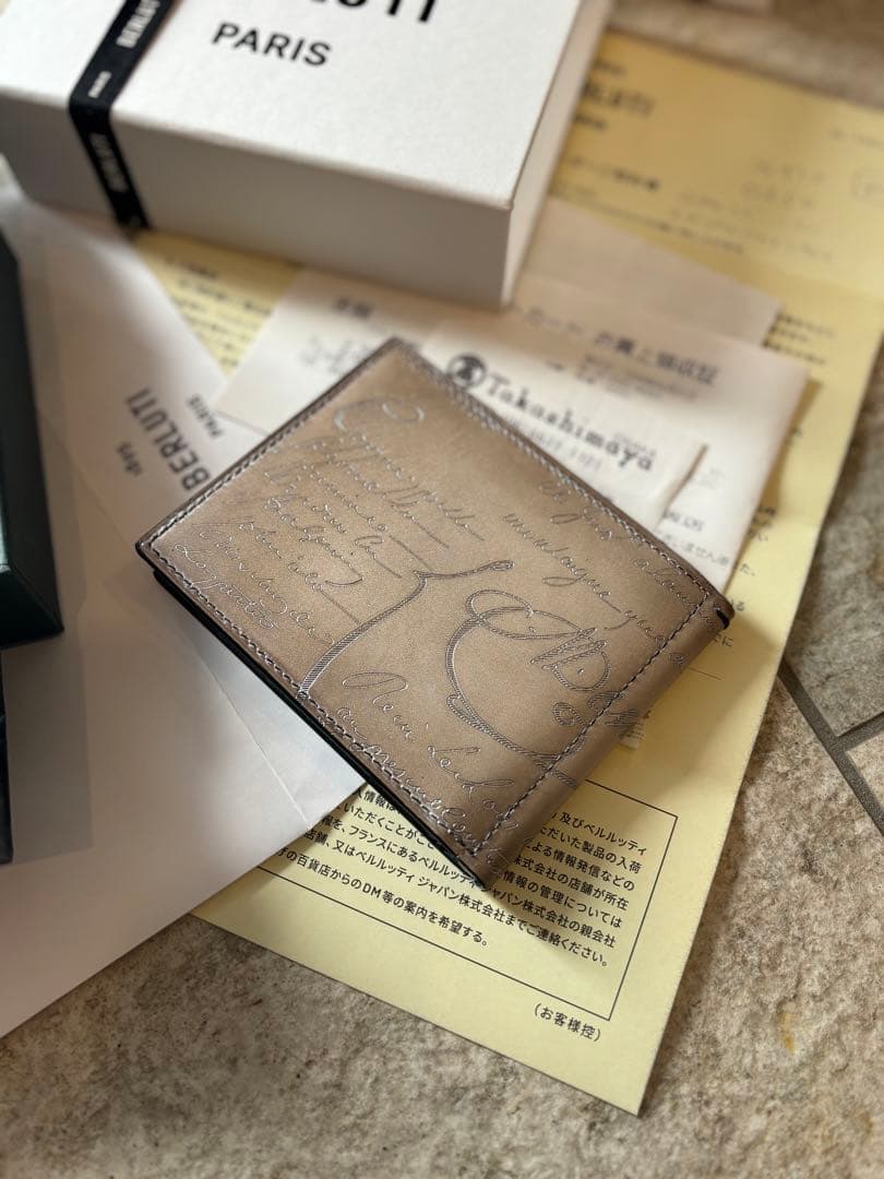 ベルルッティ スペシャルオーダー マネークリップ フィギュア オッソ シルバー