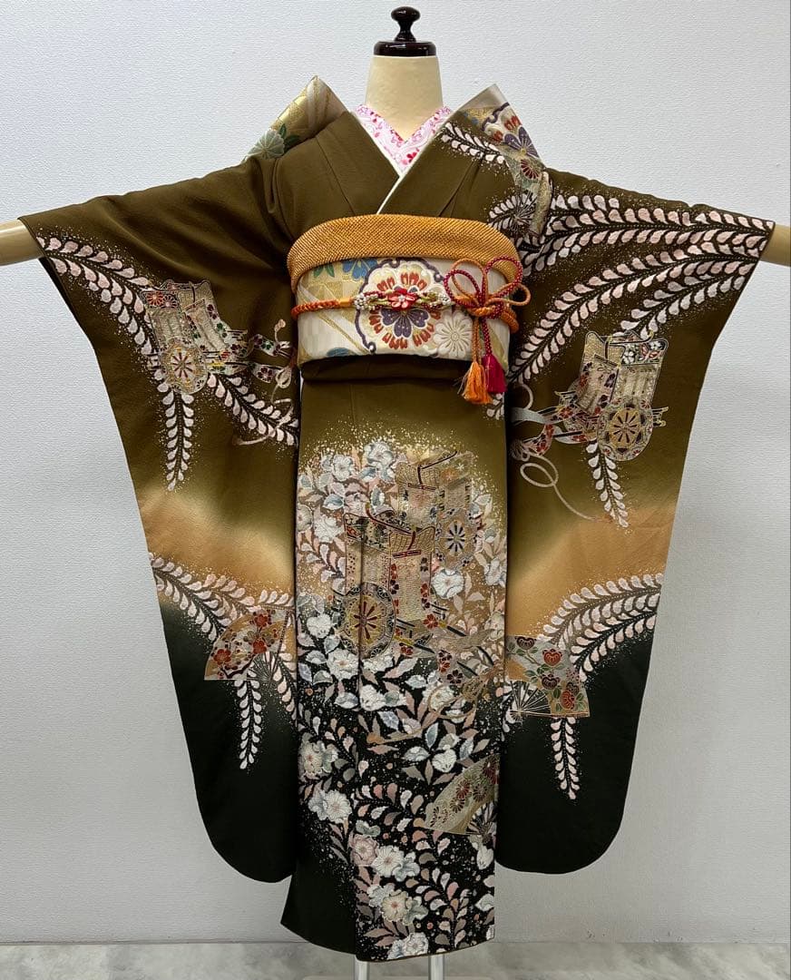 振り袖　フルセット　別誂長襦袢　成人式　翠山工房　辻ヶ花　金彩加工　桐屋　721