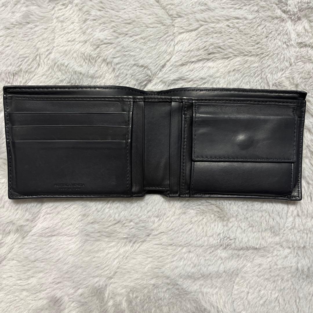 【1/30まで値下げ】Bottega Veneta 黒 二つ折り財布