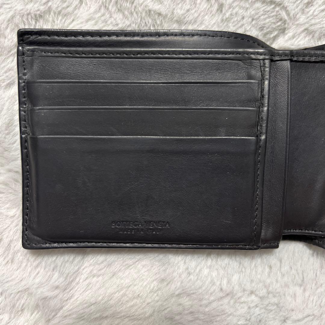 【1/30まで値下げ】Bottega Veneta 黒 二つ折り財布