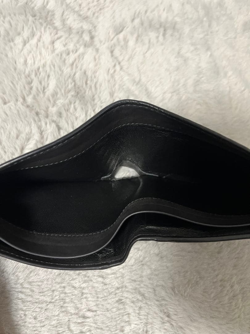 【1/30まで値下げ】Bottega Veneta 黒 二つ折り財布