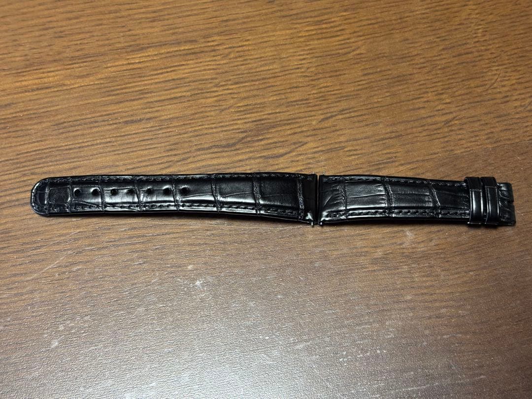 ランゲ&ゾーネ　アリゲーターベルトブラック