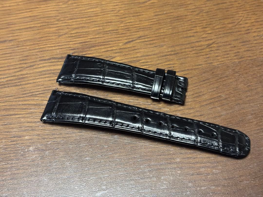 ランゲ&ゾーネ　アリゲーターベルトブラック