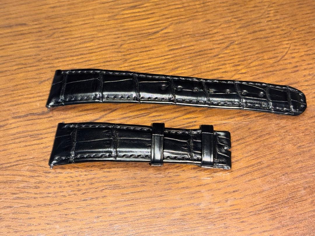 ランゲ&ゾーネ　アリゲーターベルトブラック