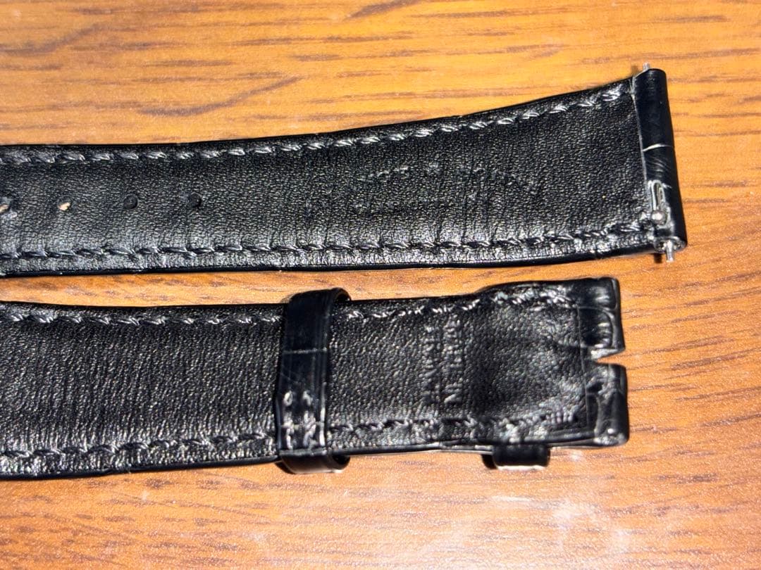 ランゲ&ゾーネ　アリゲーターベルトブラック