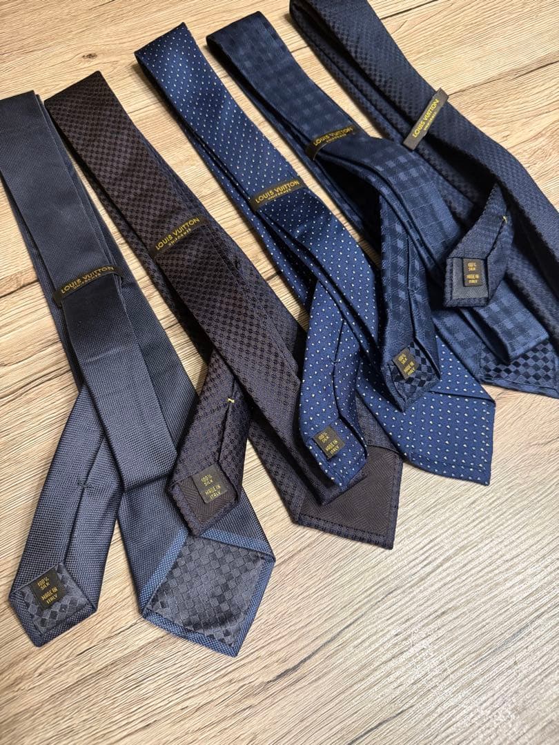 LOUIS VUITTON◆ルイヴィトン◆ネクタイ5本&チーフ3枚セット