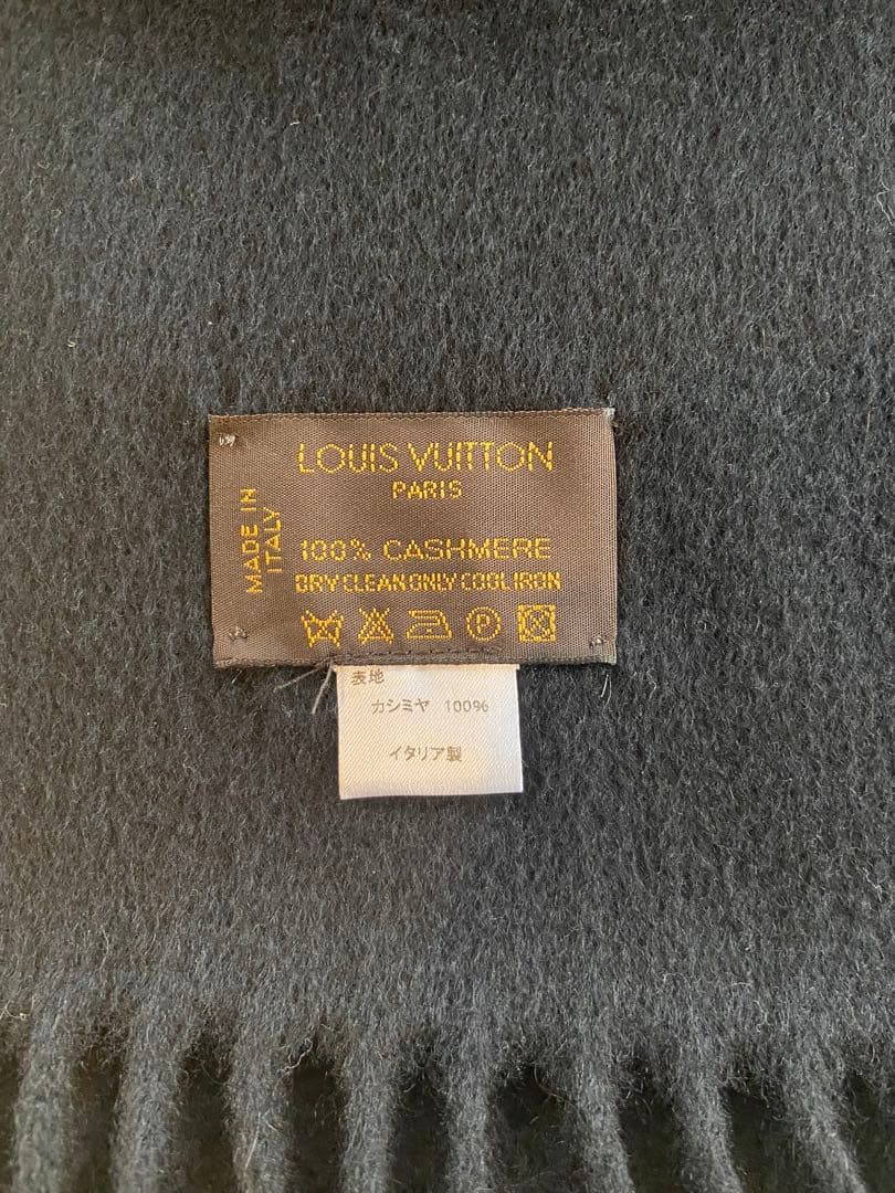 LOUIS VUITTON カシミヤ マフラー　黒
