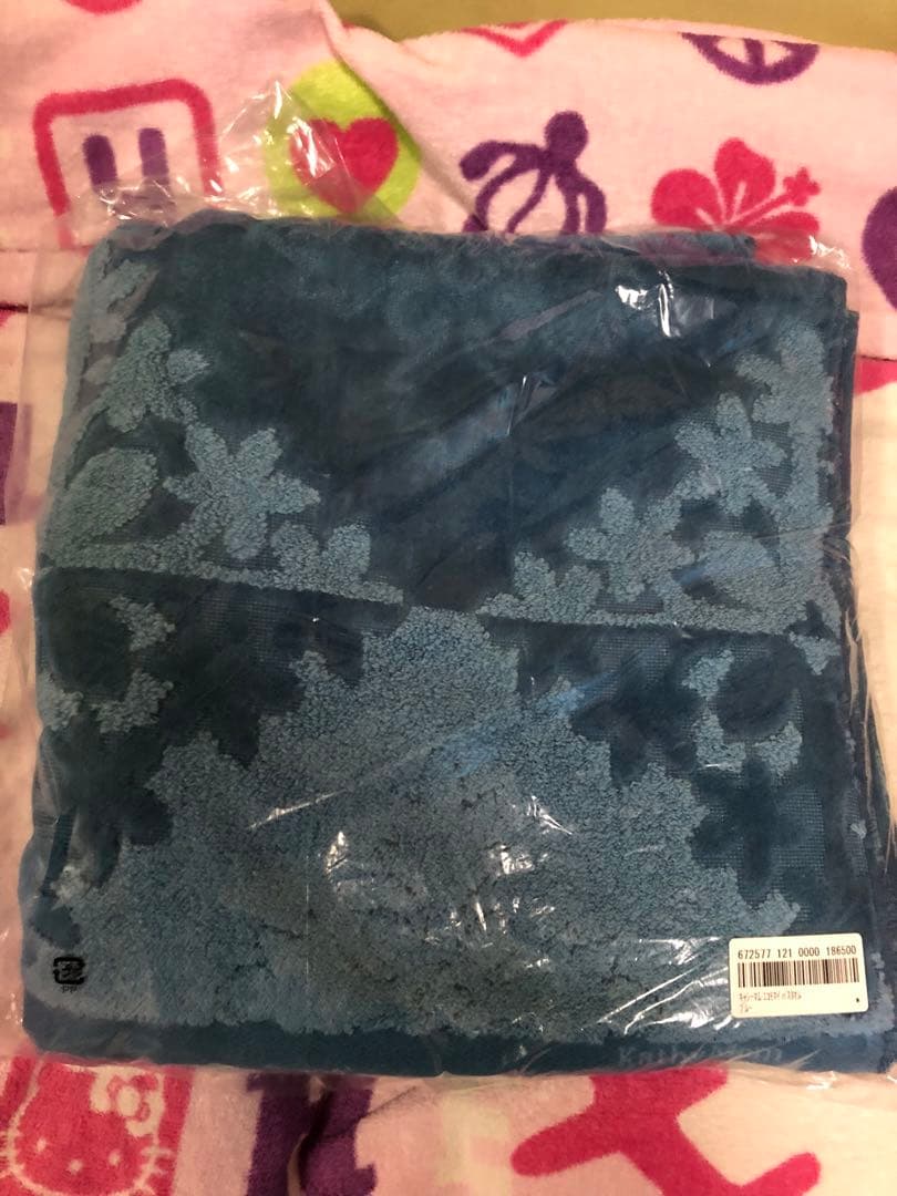 キャシーマム　エコモマイ　掛け布団カバー　バスタオル　ピンク&ブルーセット