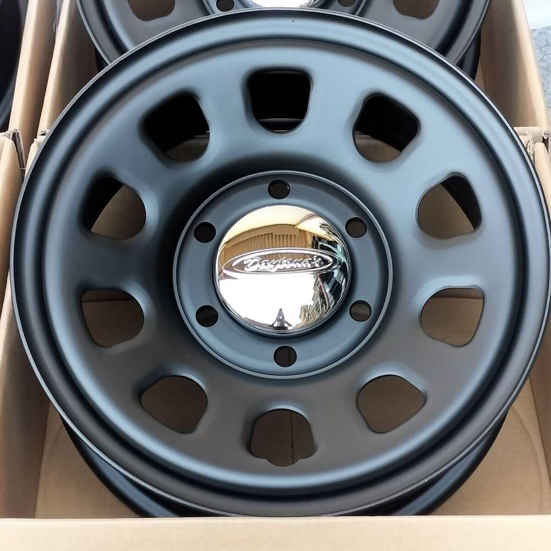 ハイエース200に！未使用デイトナ15インチ マットブラックホイール 4個セット