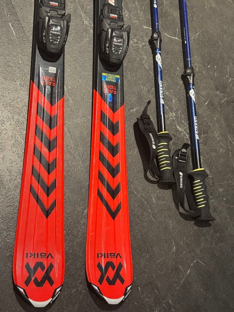 フォルクル ジュニア スキー RaceTiger Jr ビンディング板のみお譲り