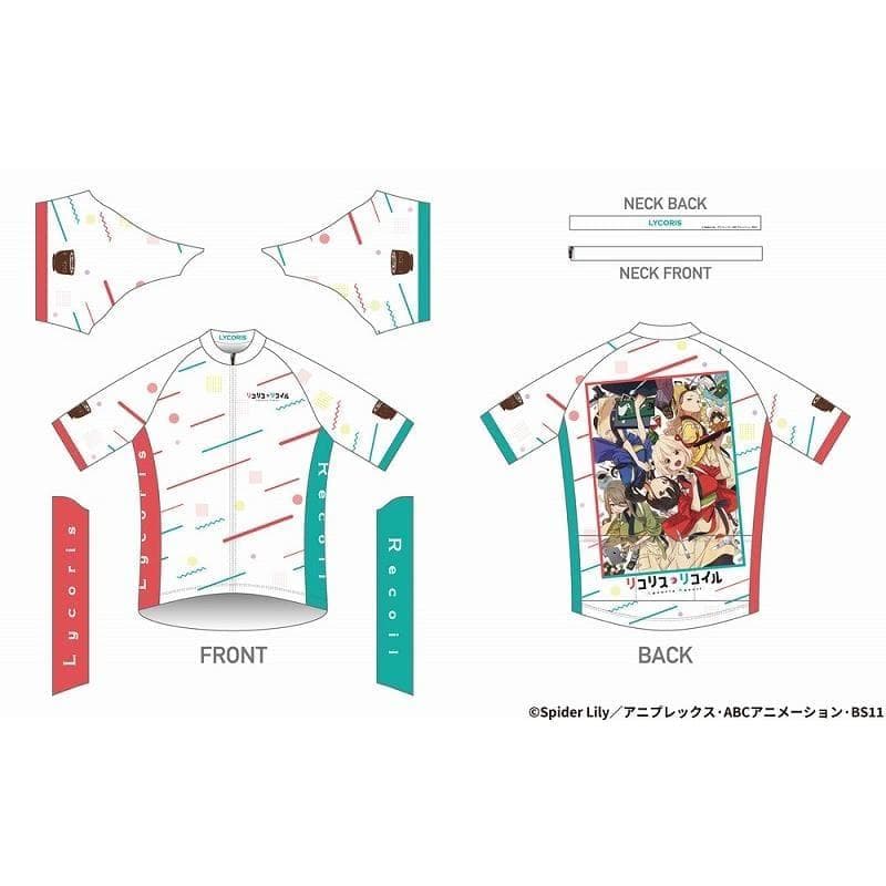 サイクルウェア リコリス・リコイル サイクルジャージ 喫茶リコリコ XL