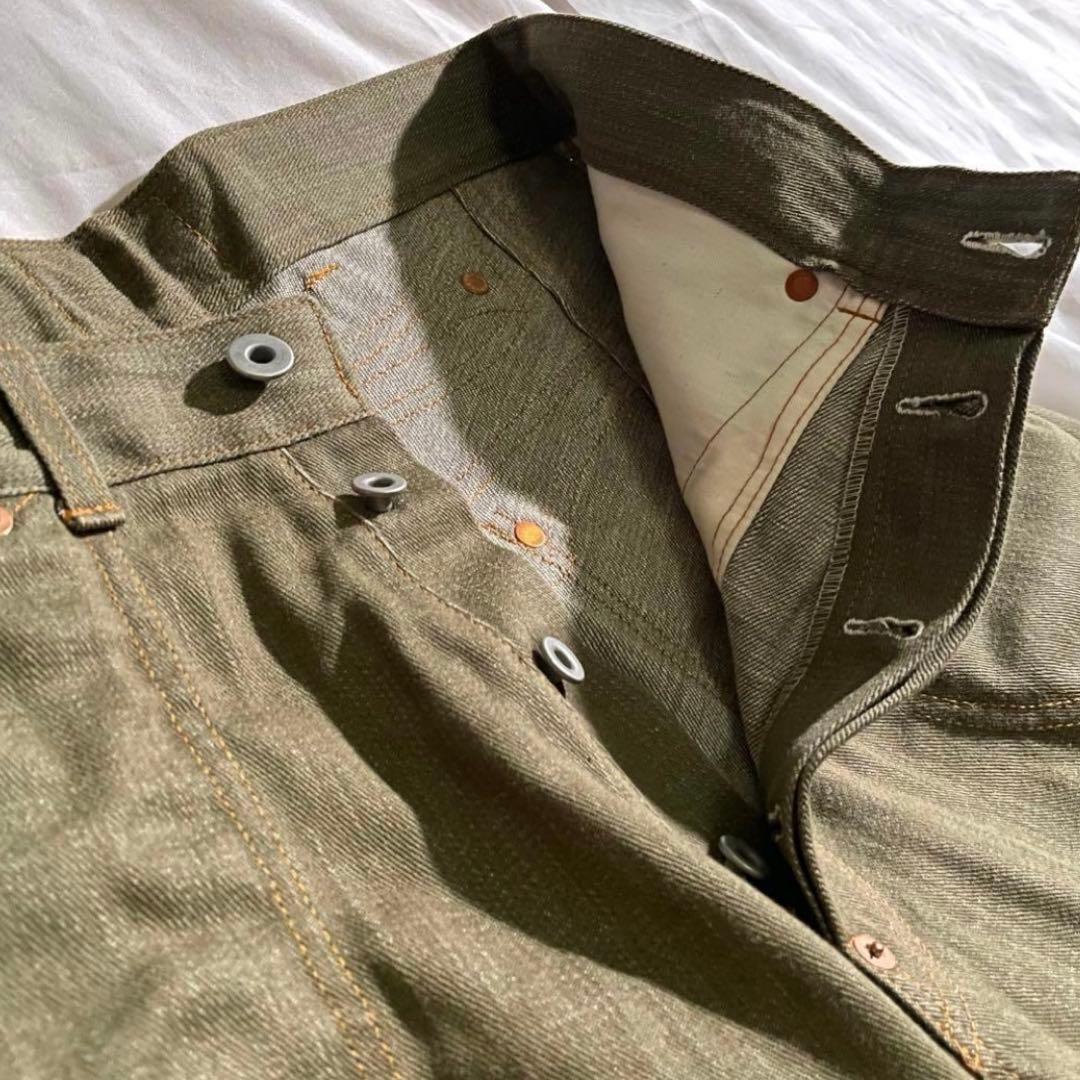 完売品 TOMWORKS GREEN WORK PANTS sugarhill