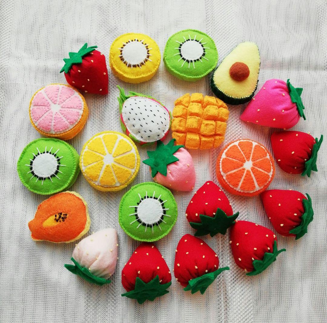 くるみ　お誕生会ケーキ(フェルト)