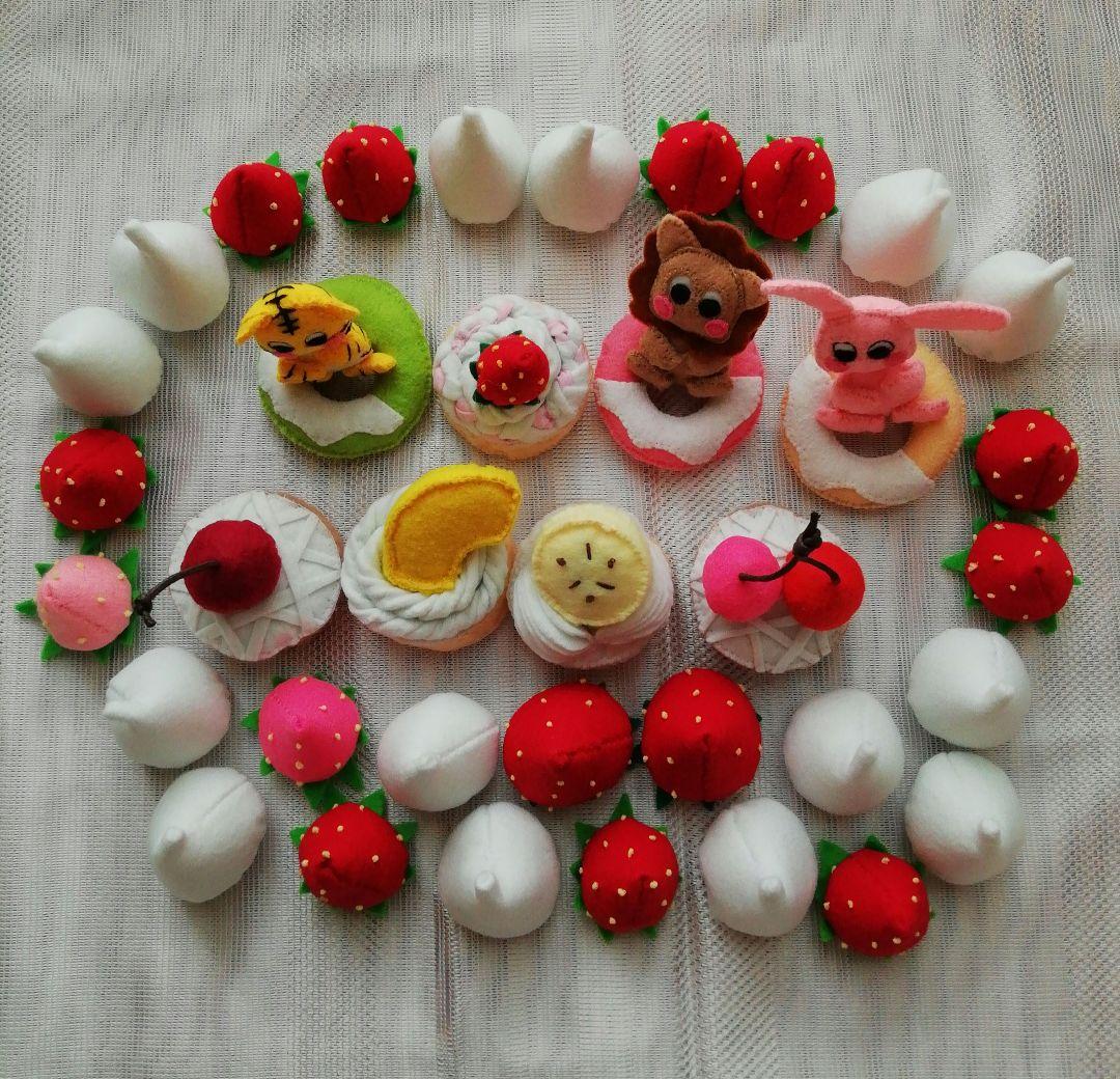 くるみ　お誕生会ケーキ(フェルト)