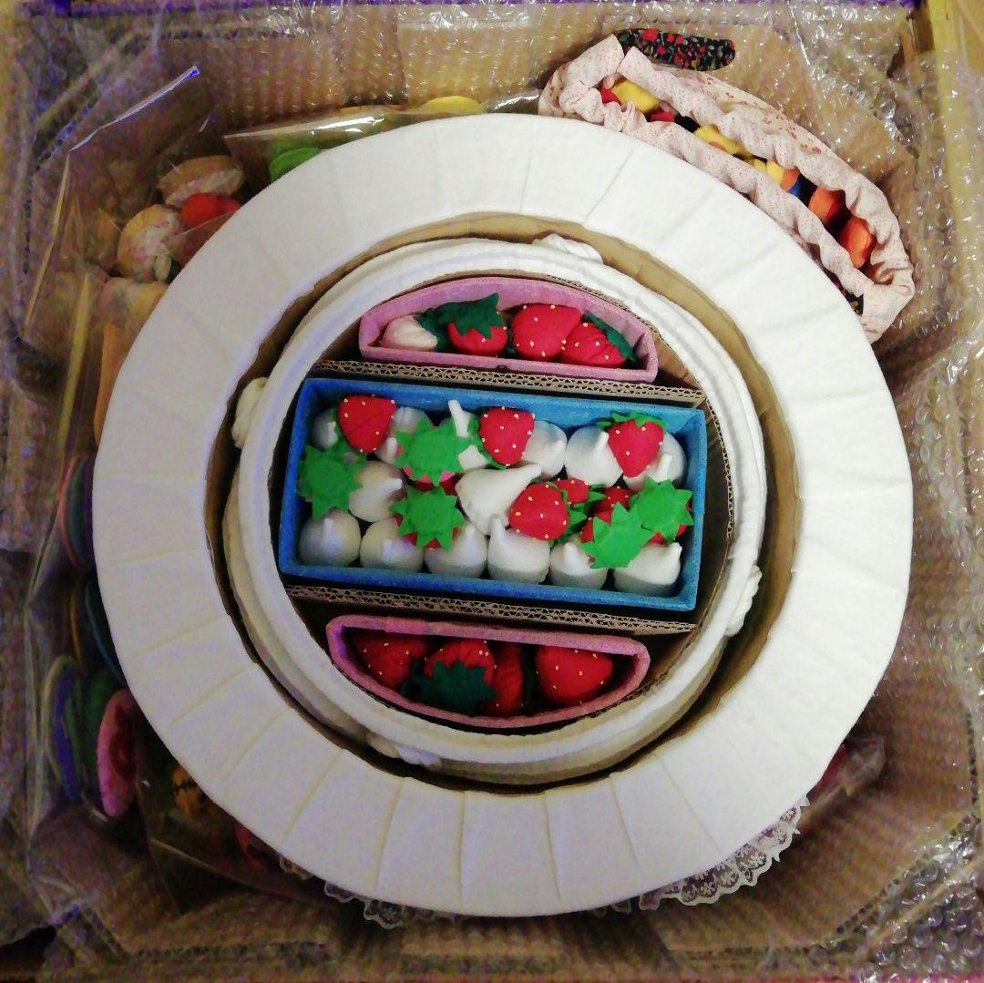 くるみ　お誕生会ケーキ(フェルト)