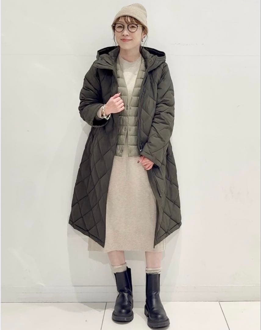 新品・未使用◆UNIQLO◆パフテックロングコートリラックスフィット　XL