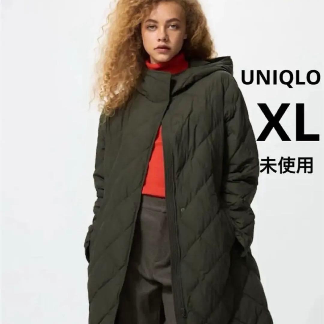 新品・未使用◆UNIQLO◆パフテックロングコートリラックスフィット　XL
